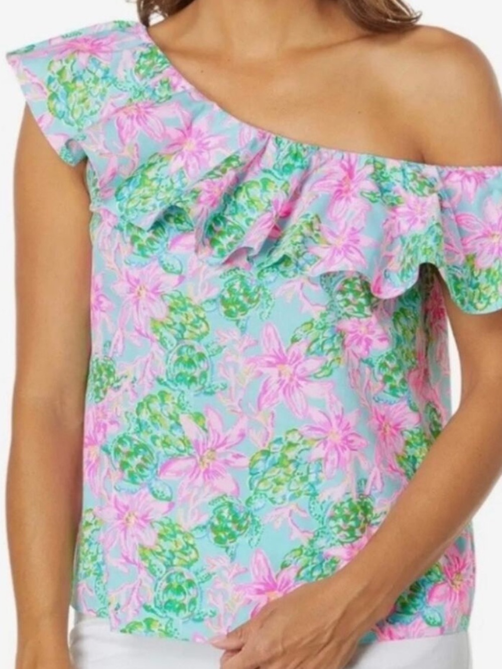 Lilly Pulitzer Neveah One Shoulder Top
